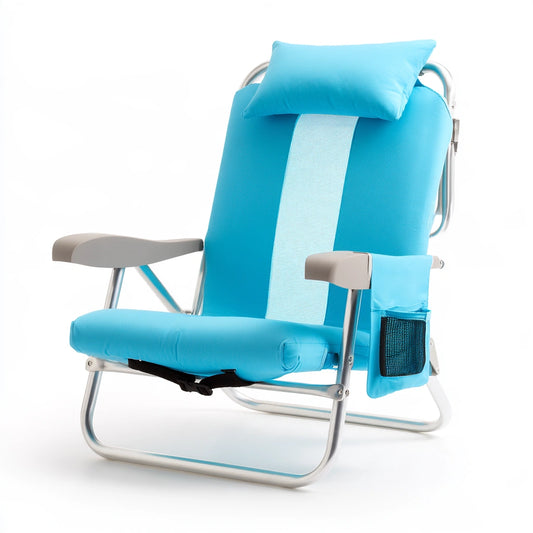 Gestoffeerde stoel, kleur blauw