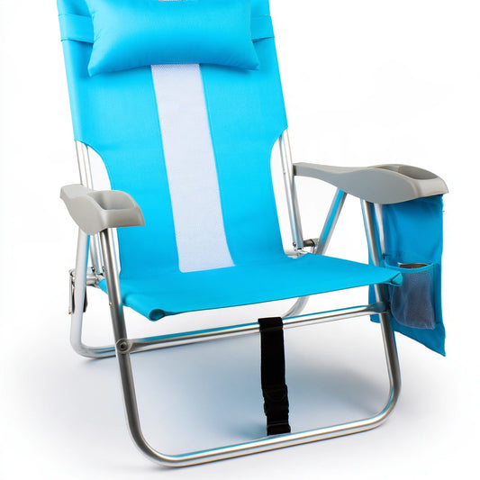 Gestoffeerde stoel, kleur blauw