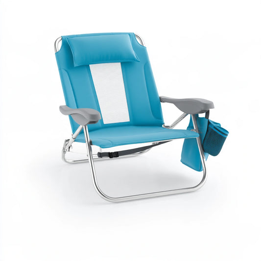 Gestoffeerde stoel, kleur blauw