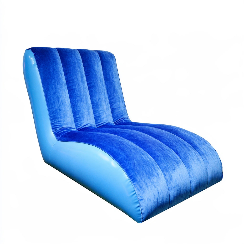 Verstelbare ligstoel, kleur blauw