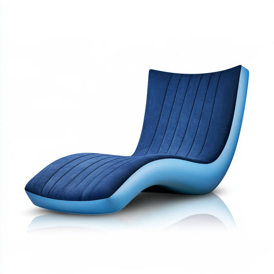Verstelbare ligstoel, kleur blauw