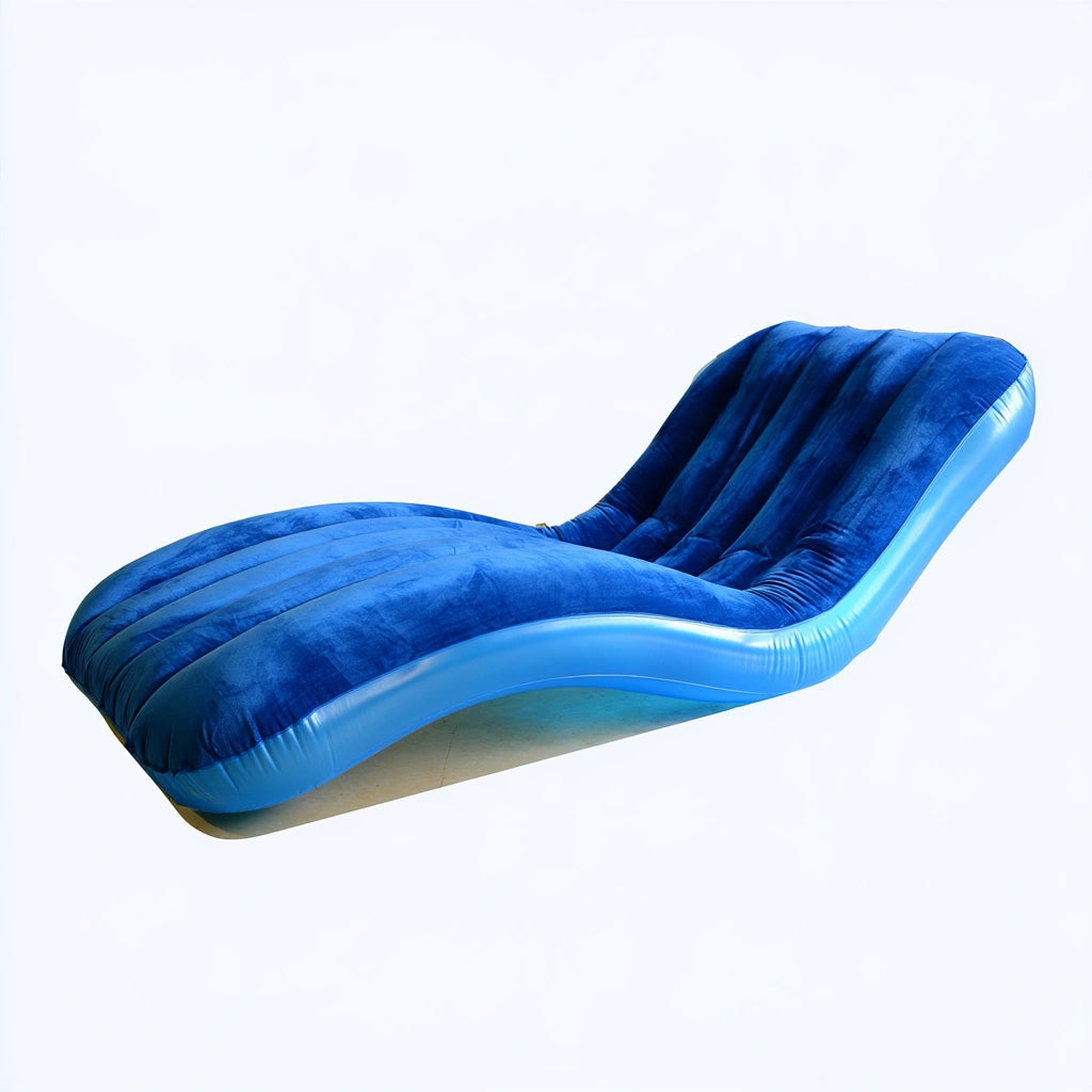 Verstelbare ligstoel, kleur blauw