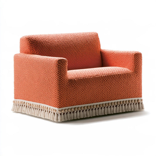 Elastische meubelhoes, kleur oranje